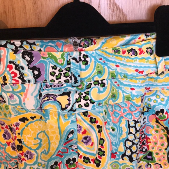 Carlisle Paisley Print Stretch Cotton Skirt Sz 6 - Picture 5 of 7